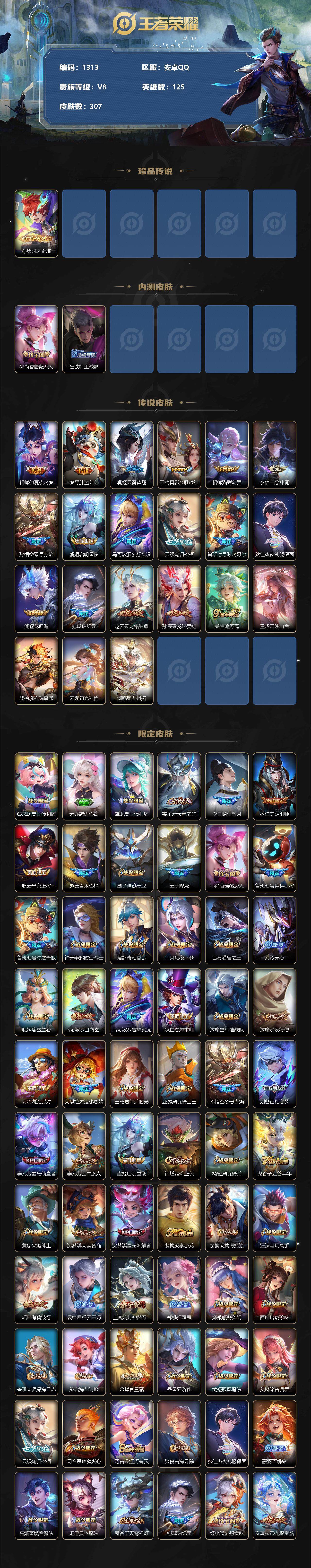 WZCMW3236937王者荣耀账号详情图3