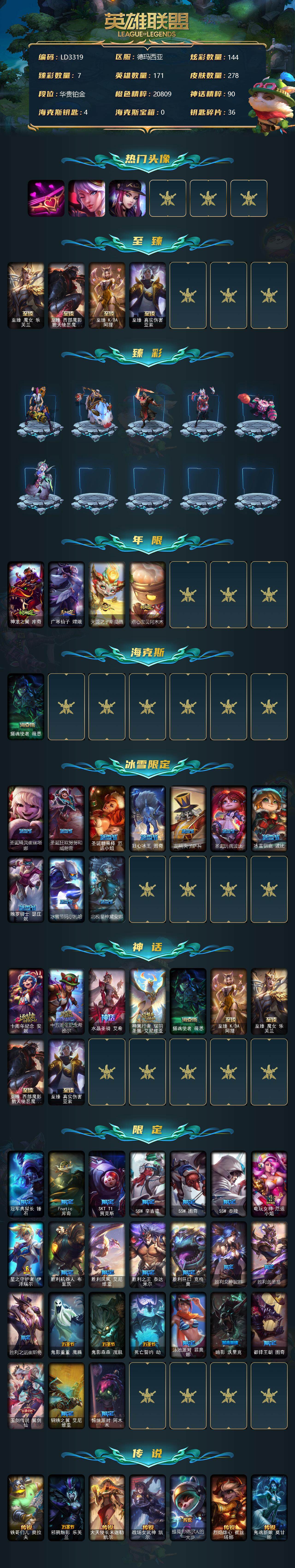 LOLEY39078英雄联盟账号详情图2 LOLEY39078英雄联盟账号详情图2