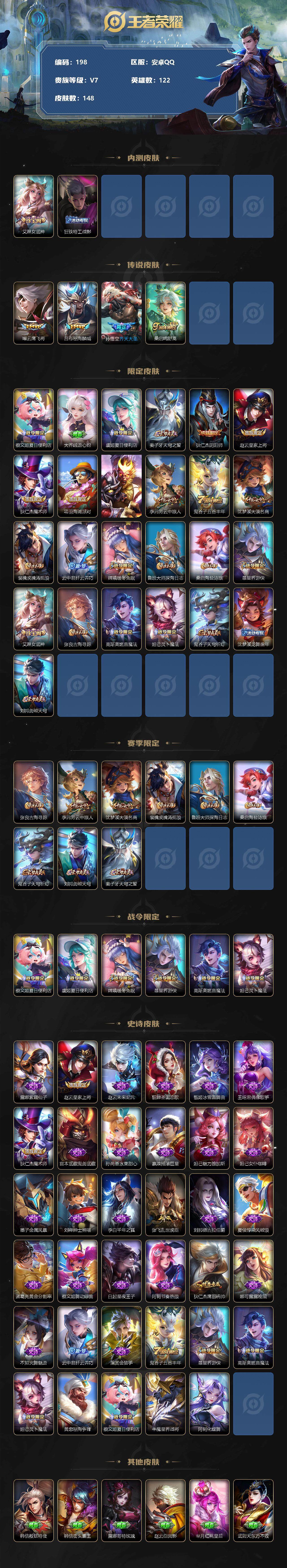 WZLFY3213228王者荣耀账号详情图2