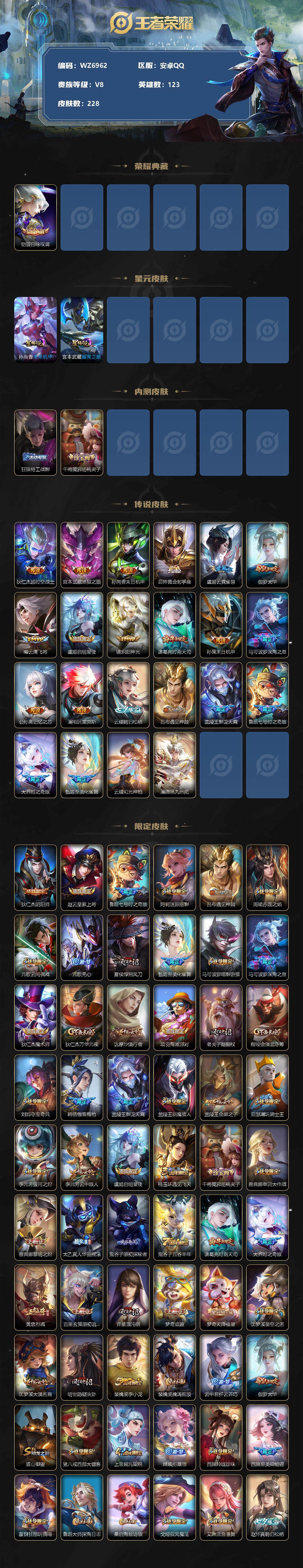 WZ033219386王者荣耀账号详情图2