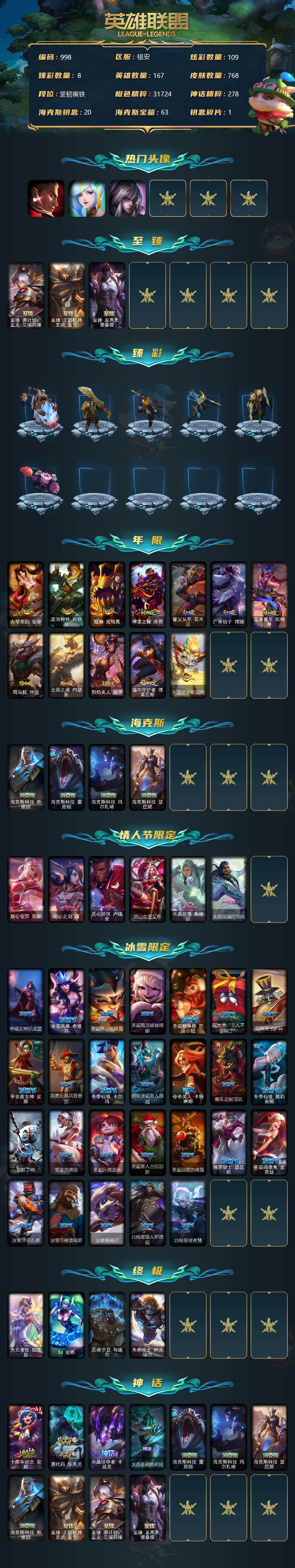 LOLCMW39918英雄联盟账号详情图3