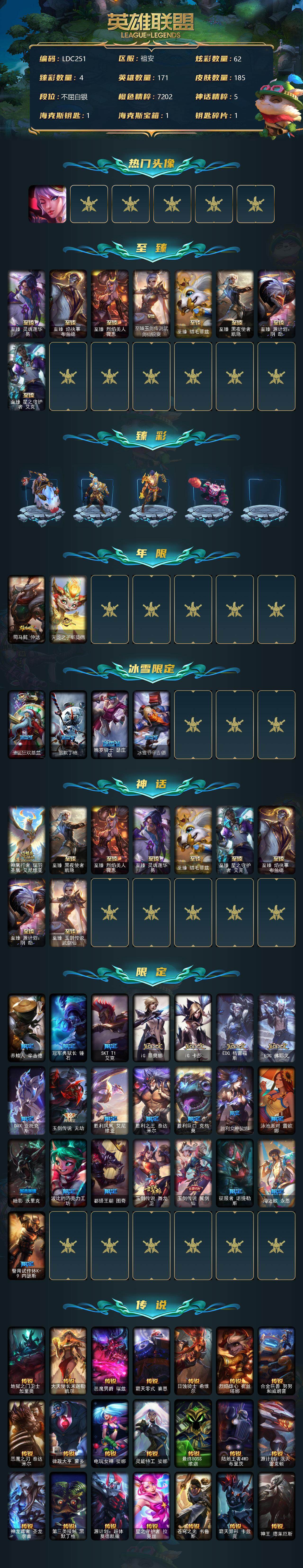 LOLEY39195英雄联盟账号详情图2 LOLEY39195英雄联盟账号详情图2