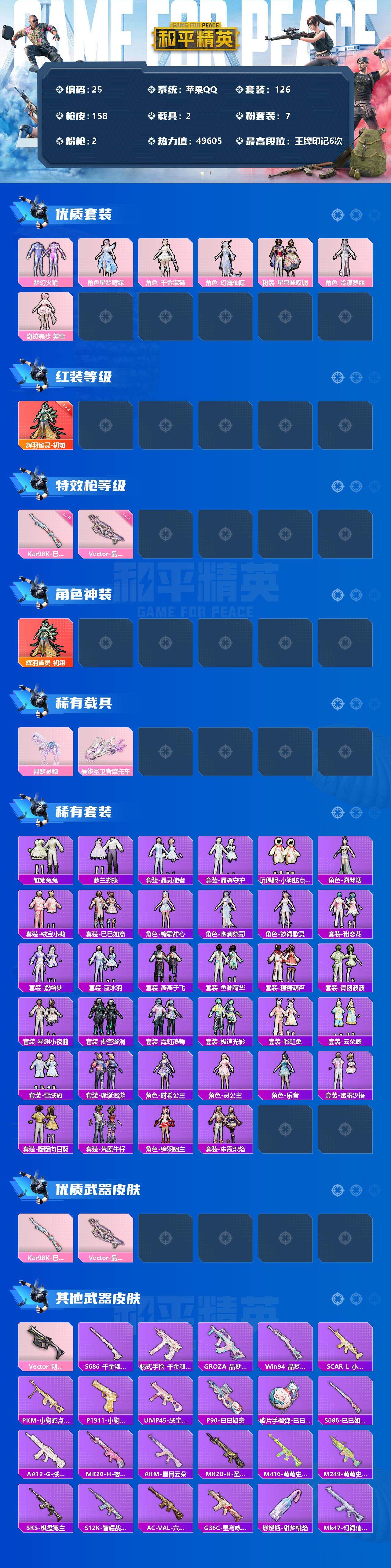 HPLFY3295523和平精英账号详情图2 HPLFY3295523和平精英账号详情图2