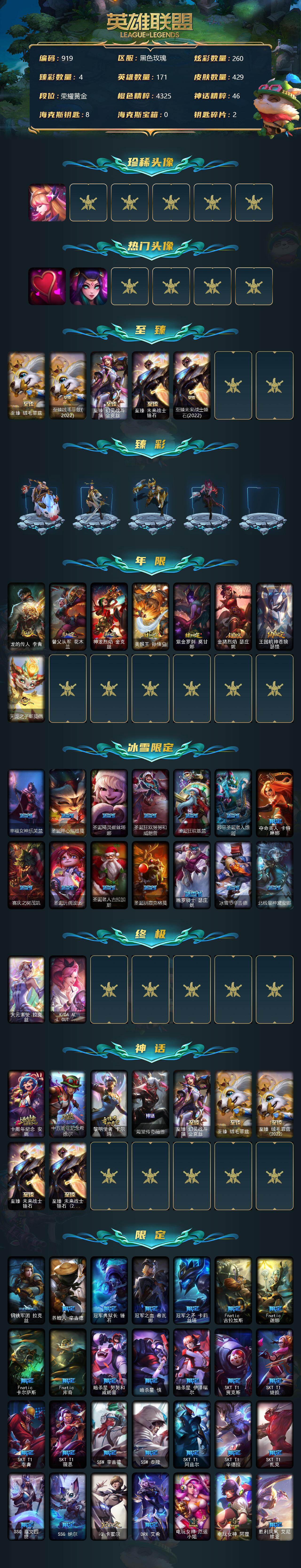 LOLCMW39756英雄联盟账号详情图3 LOLCMW39756英雄联盟账号详情图3
