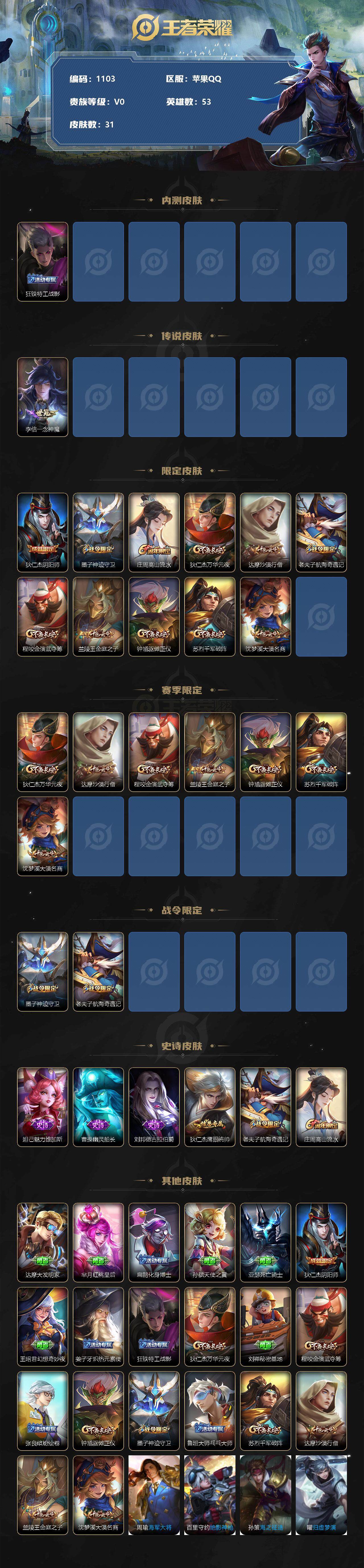 WZCMW3220851王者荣耀账号详情图3