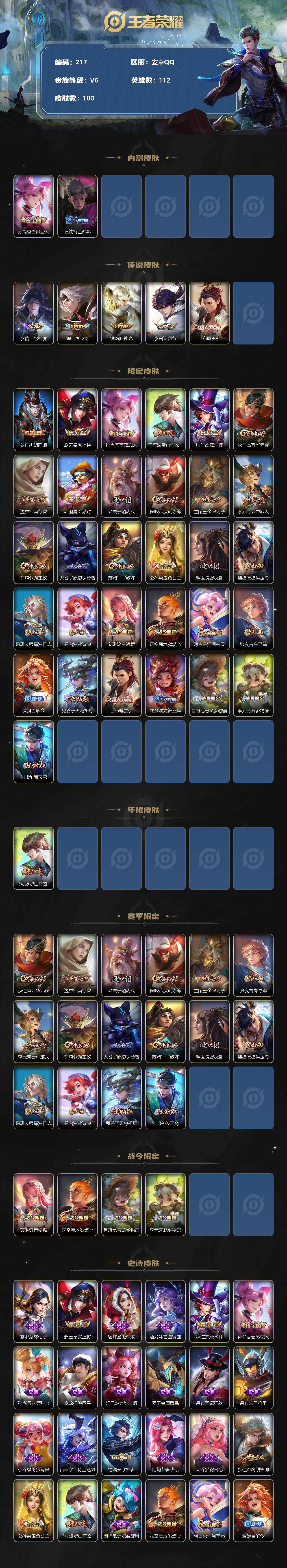 WZLFY3217577王者荣耀账号详情图2