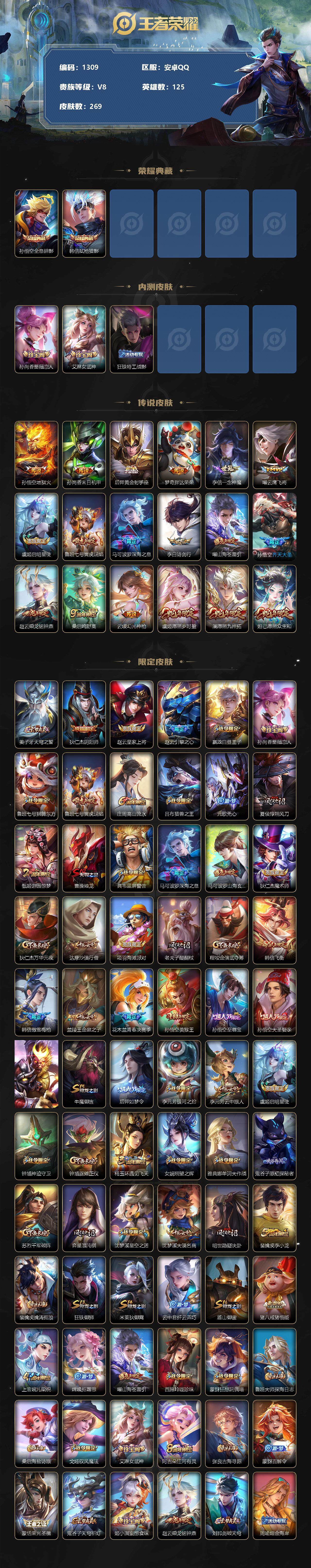 WZCMW3220890王者荣耀账号详情图3