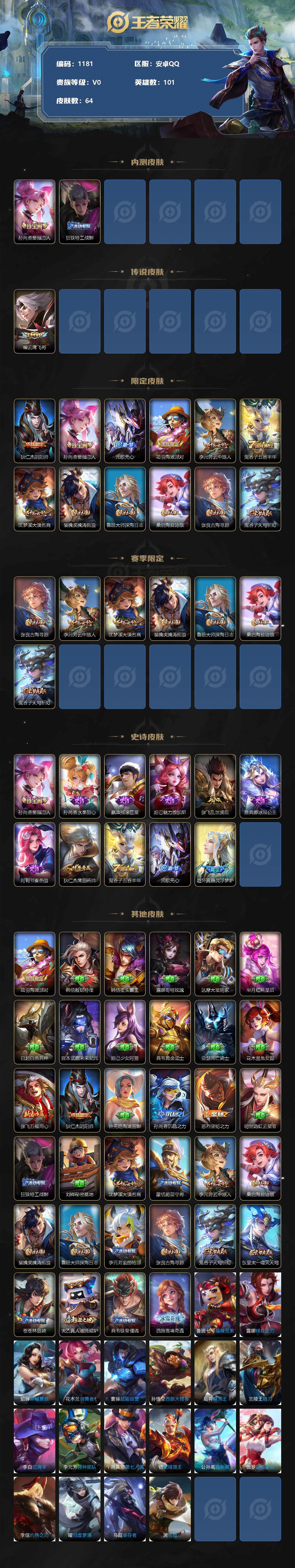 WZCMW3220866王者荣耀账号详情图3
