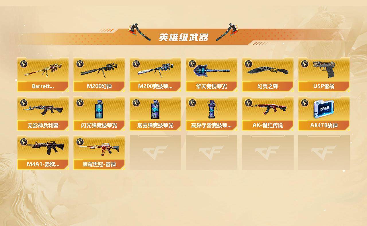 CFSSW321409穿越火线账号详情图3 CFSSW321409穿越火线账号详情图3