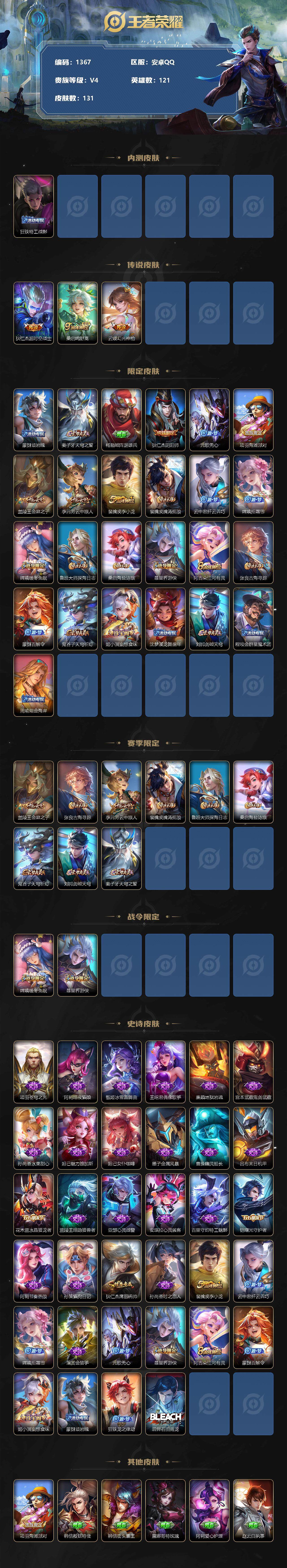 WZCMW3220912王者荣耀账号详情图3