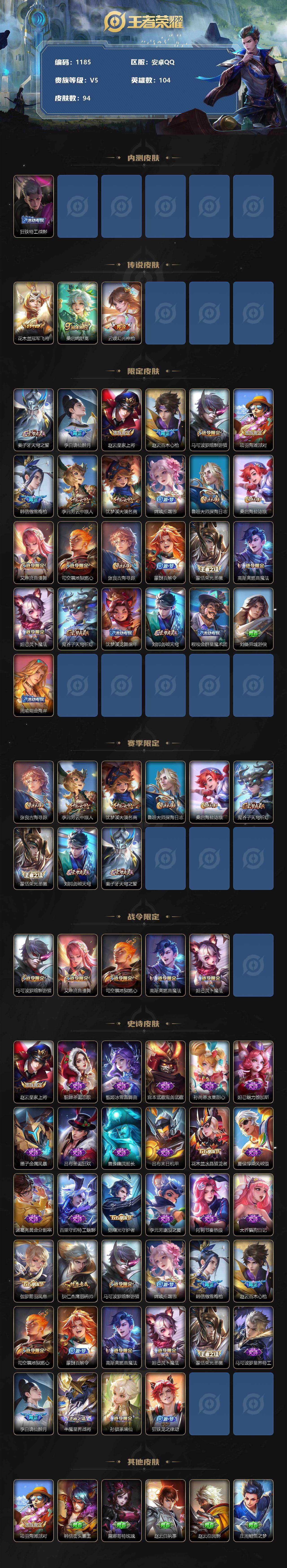 WZCMW3221005王者荣耀账号详情图3