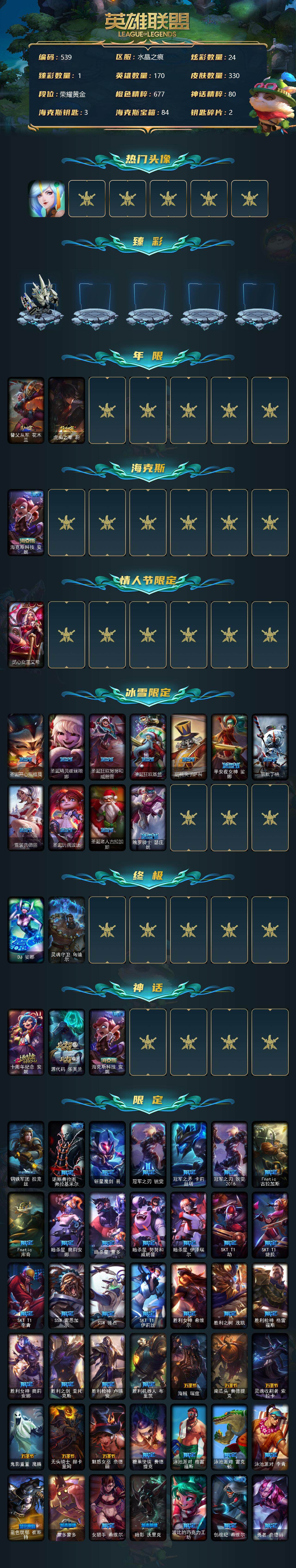 LOLCMW39779英雄联盟账号详情图3 LOLCMW39779英雄联盟账号详情图3