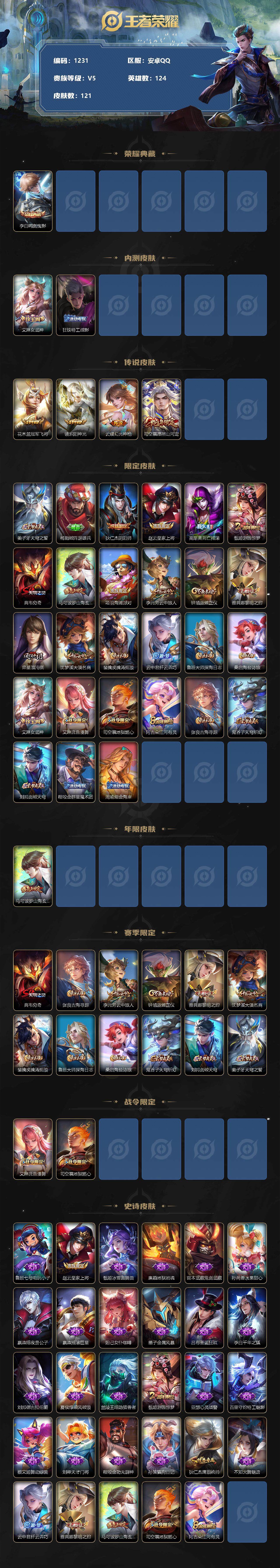 WZCMW3220983王者荣耀账号详情图3
