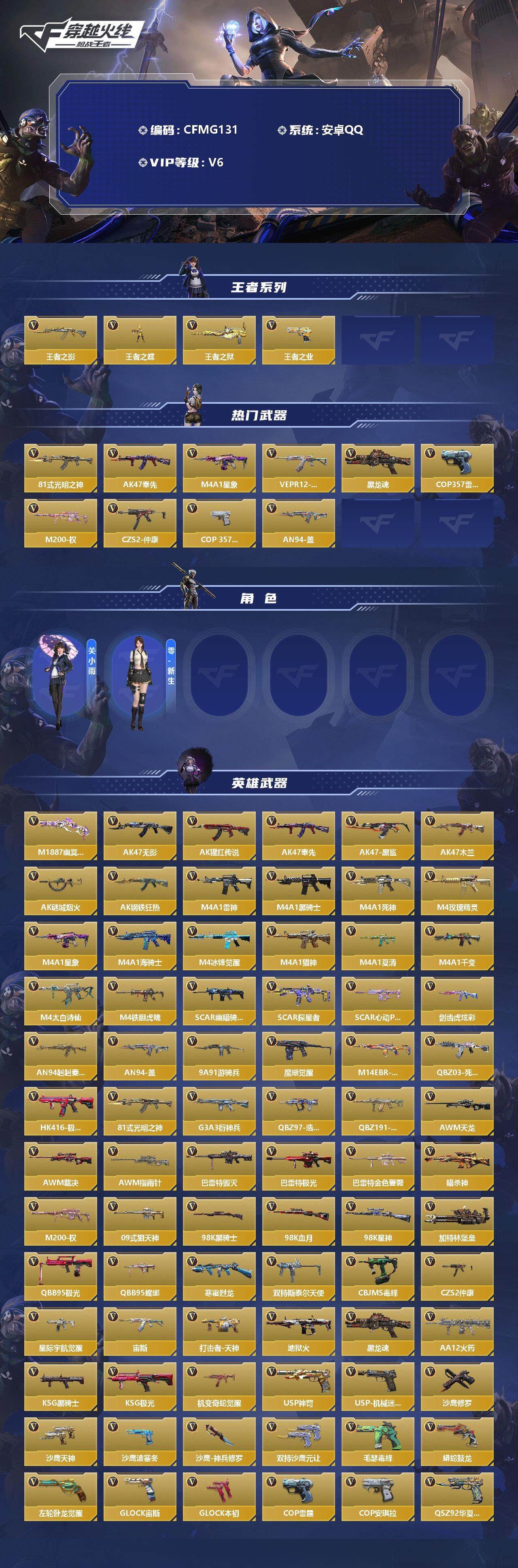 CFMEY342020枪战王者账号详情图2