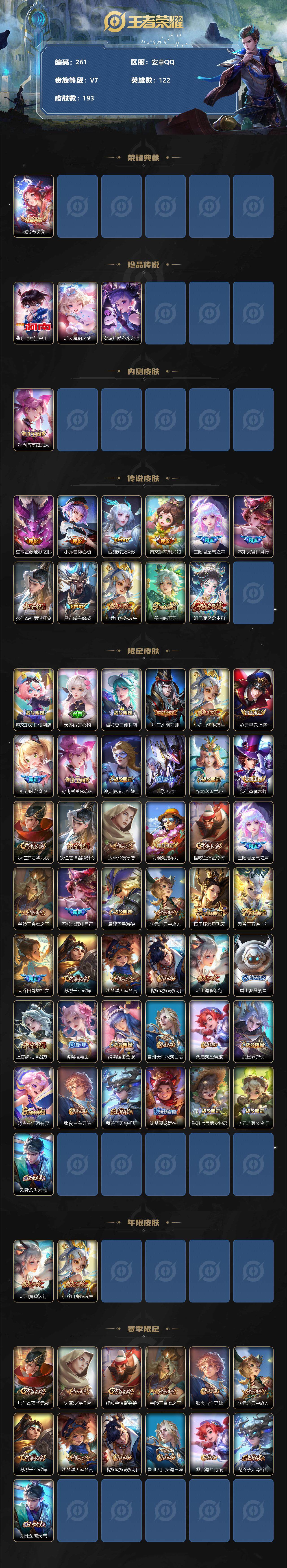WZLFY3222816王者荣耀账号详情图2