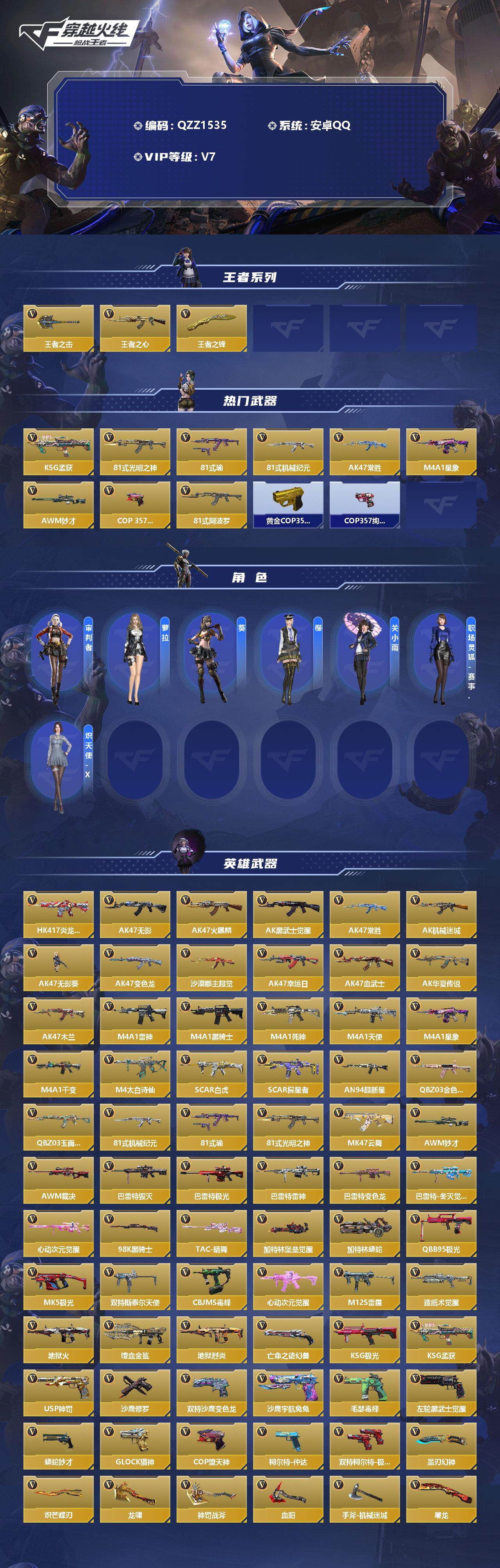 CFMEY342095枪战王者账号详情图2