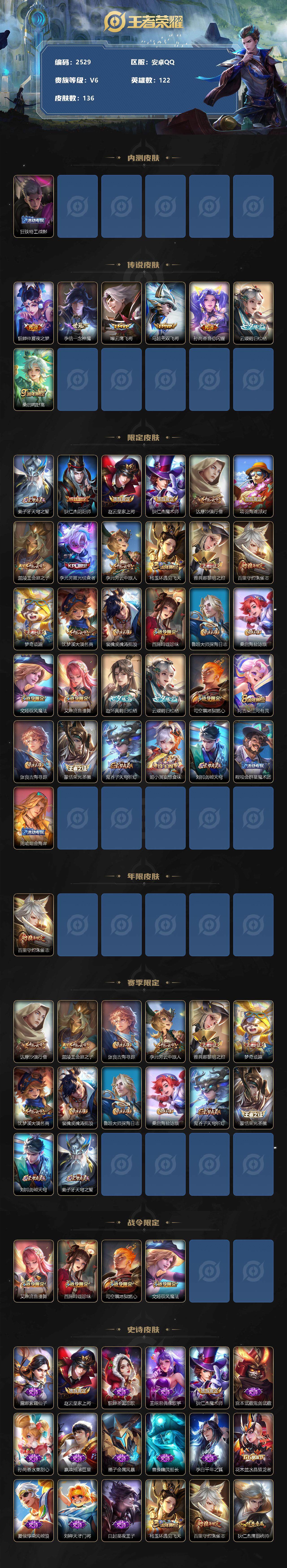 WZJZ3236324王者荣耀账号详情图2