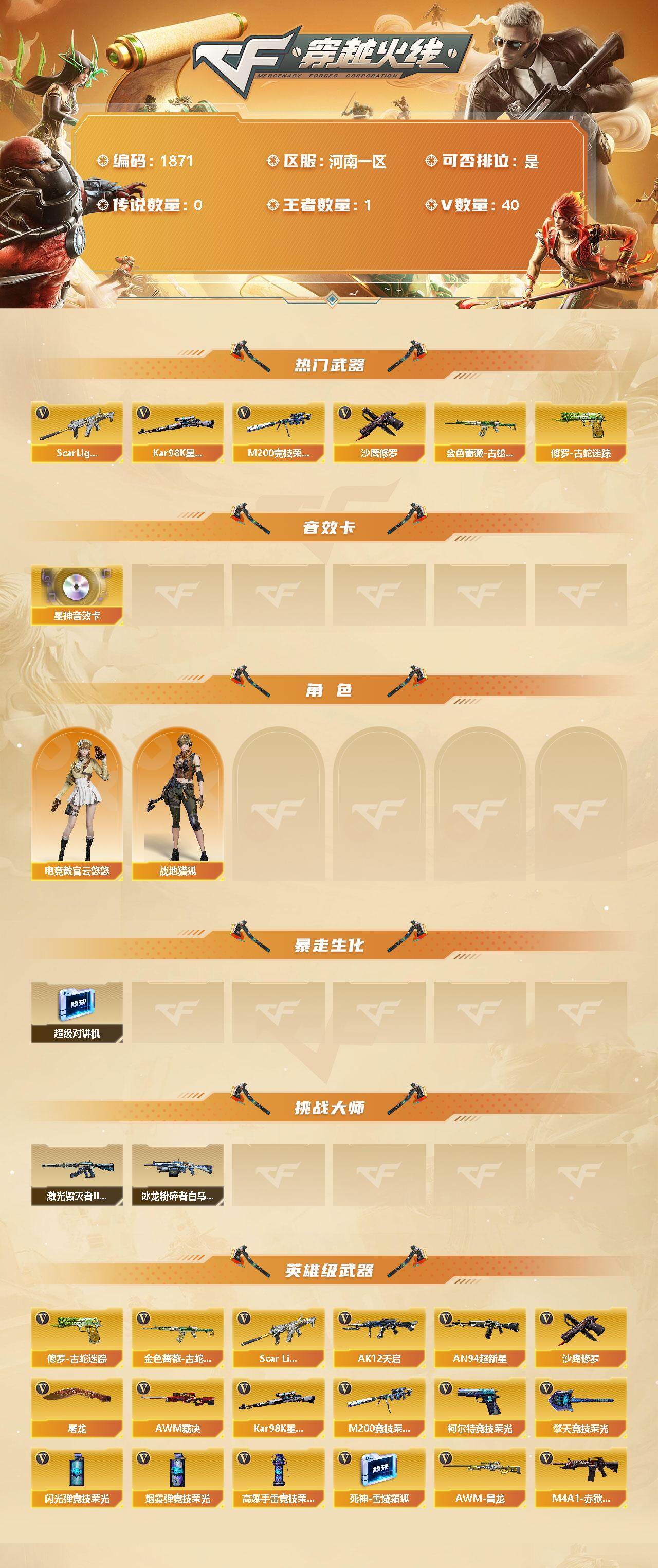 CFQM329822穿越火线账号详情图3