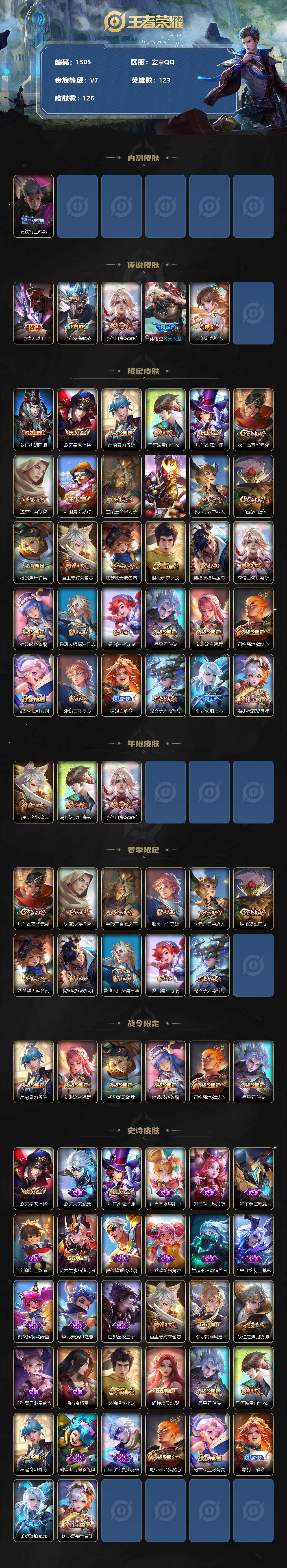 WZCMW3233359王者荣耀账号详情图3 WZCMW3233359王者荣耀账号详情图3