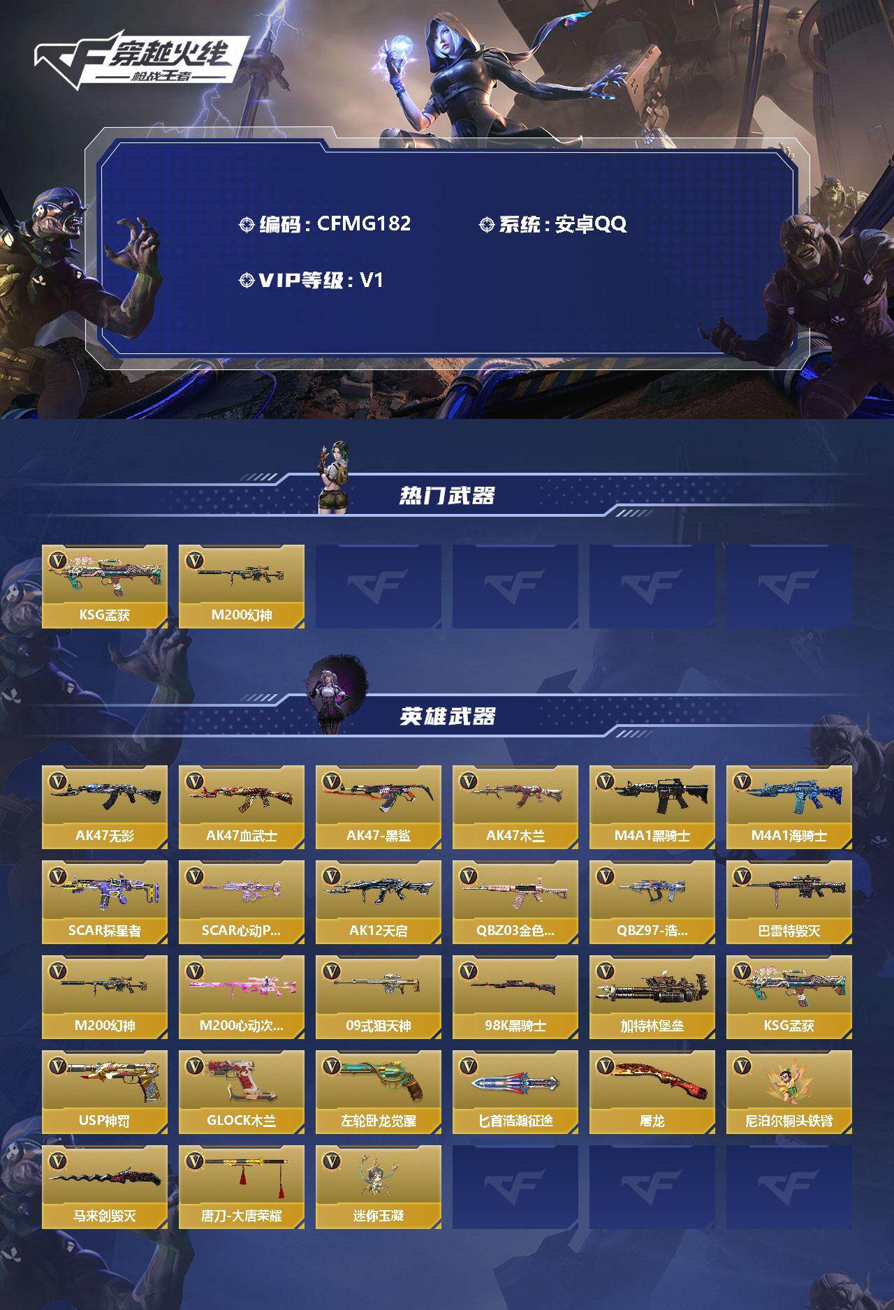 CFMEY342665枪战王者账号详情图2