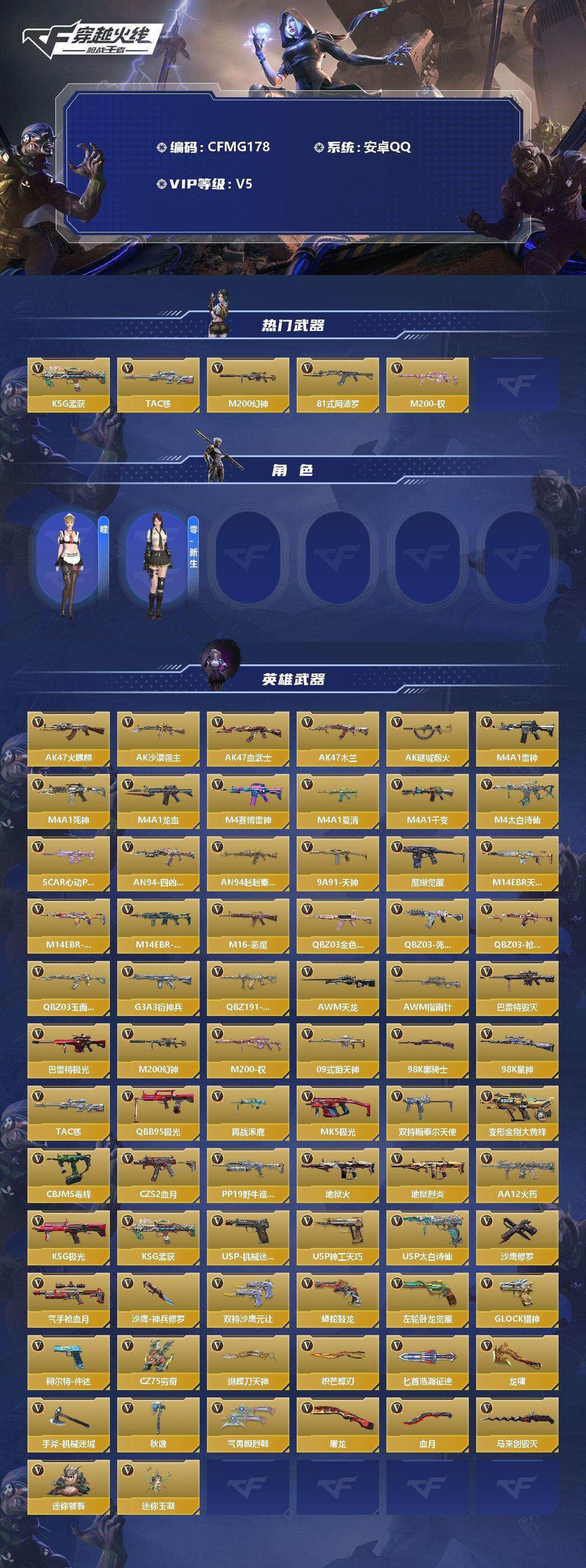 CFMEY342738枪战王者账号详情图2