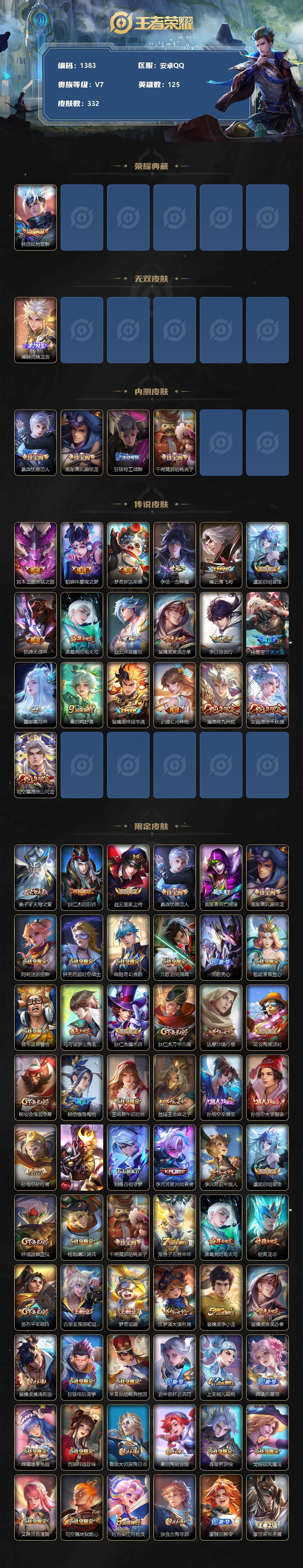 WZCMW3236899王者荣耀账号详情图3
