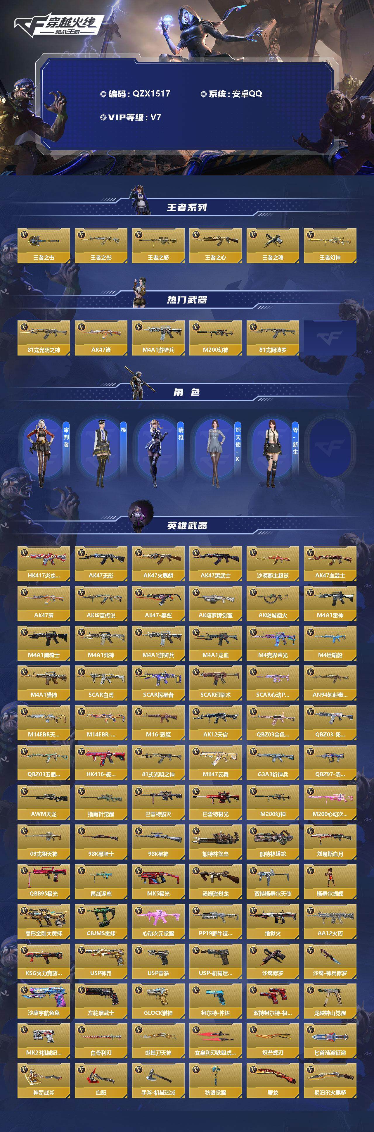 CFMEY342603枪战王者账号详情图2