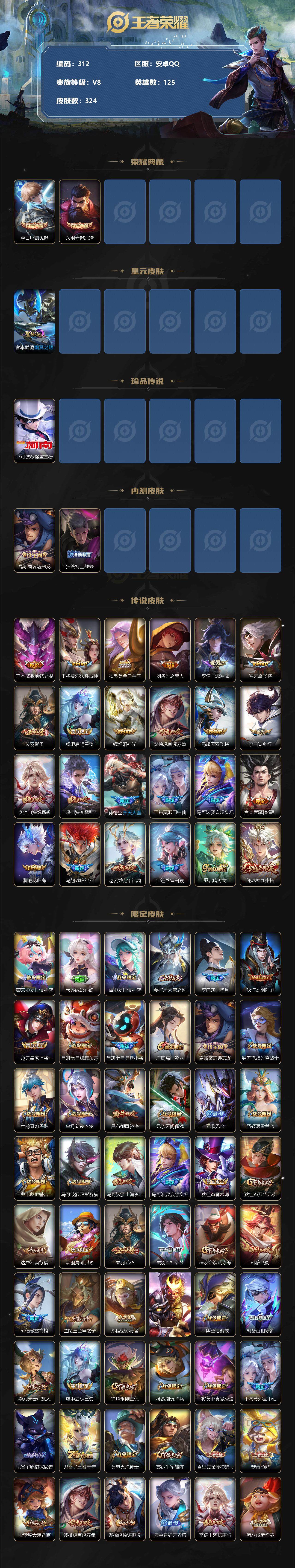WZLFY3233948王者荣耀账号详情图2