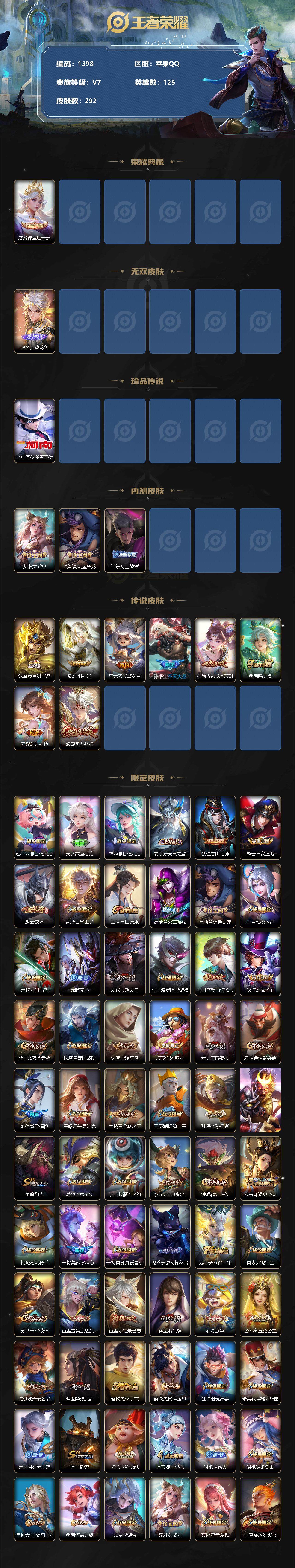 WZCMW3236891王者荣耀账号详情图3