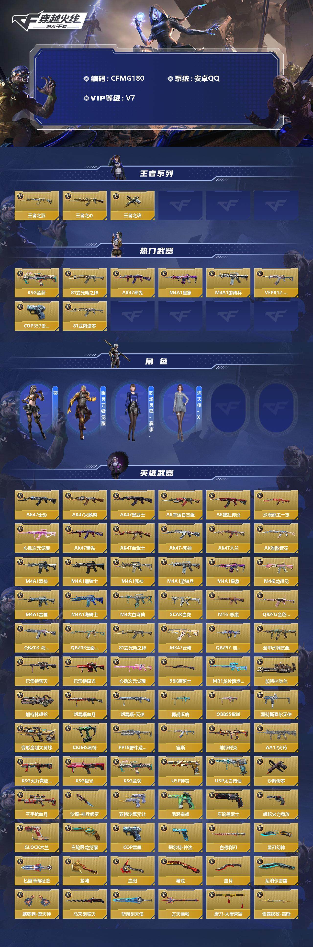 CFMEY342666枪战王者账号详情图2 CFMEY342666枪战王者账号详情图2
