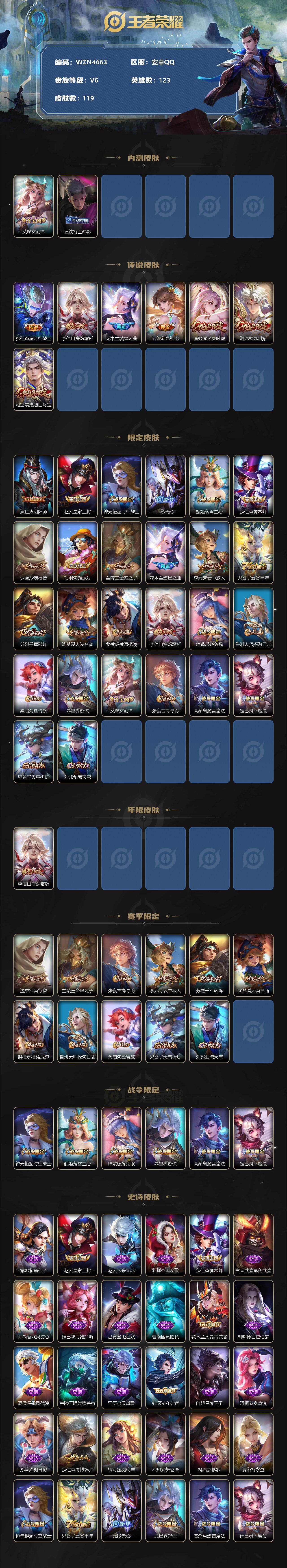 WZEY3238399王者荣耀账号详情图2