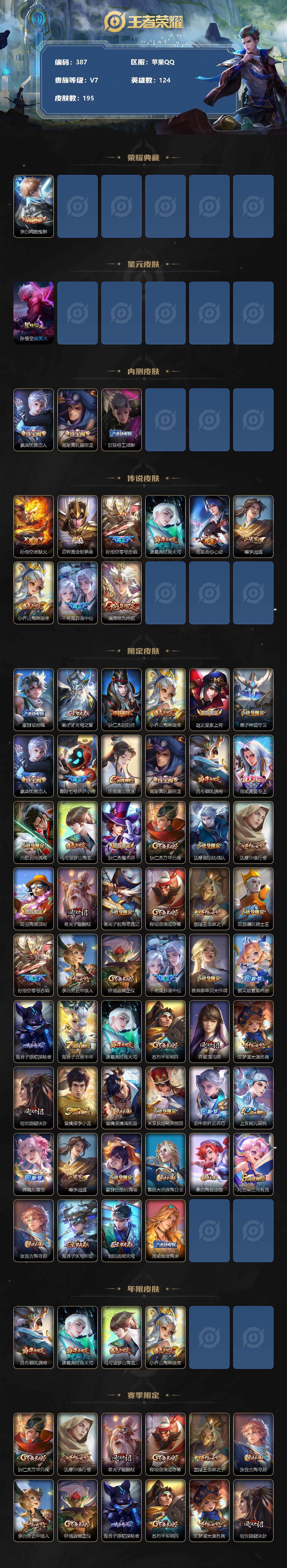 WZLFY3239478王者荣耀账号详情图2