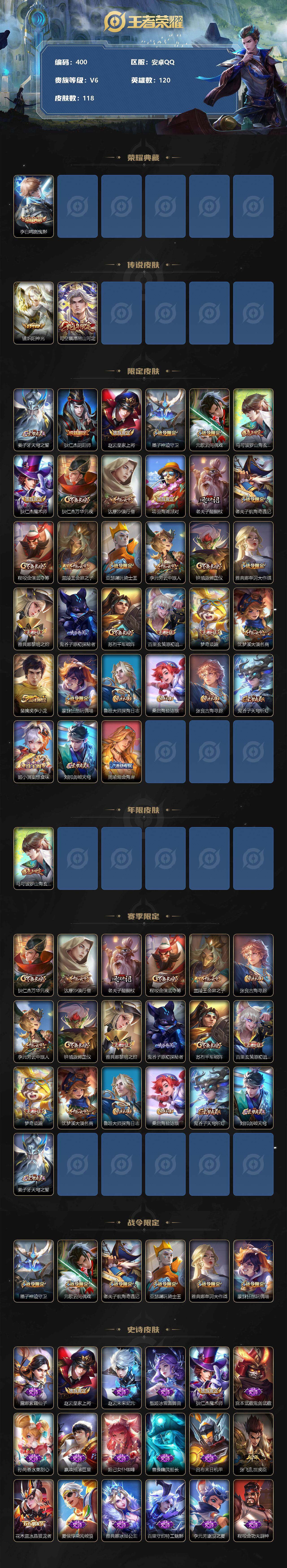 WZLFY3239648王者荣耀账号详情图2