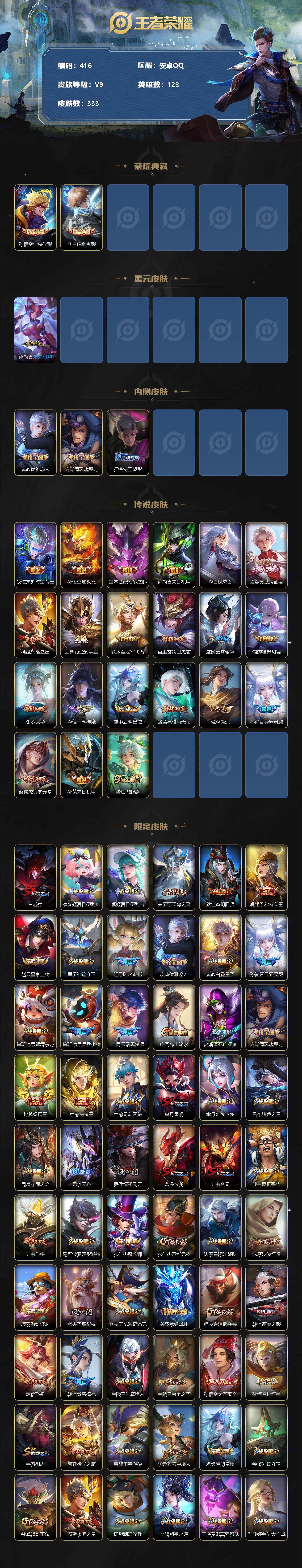 WZLFY3240569王者荣耀账号详情图2