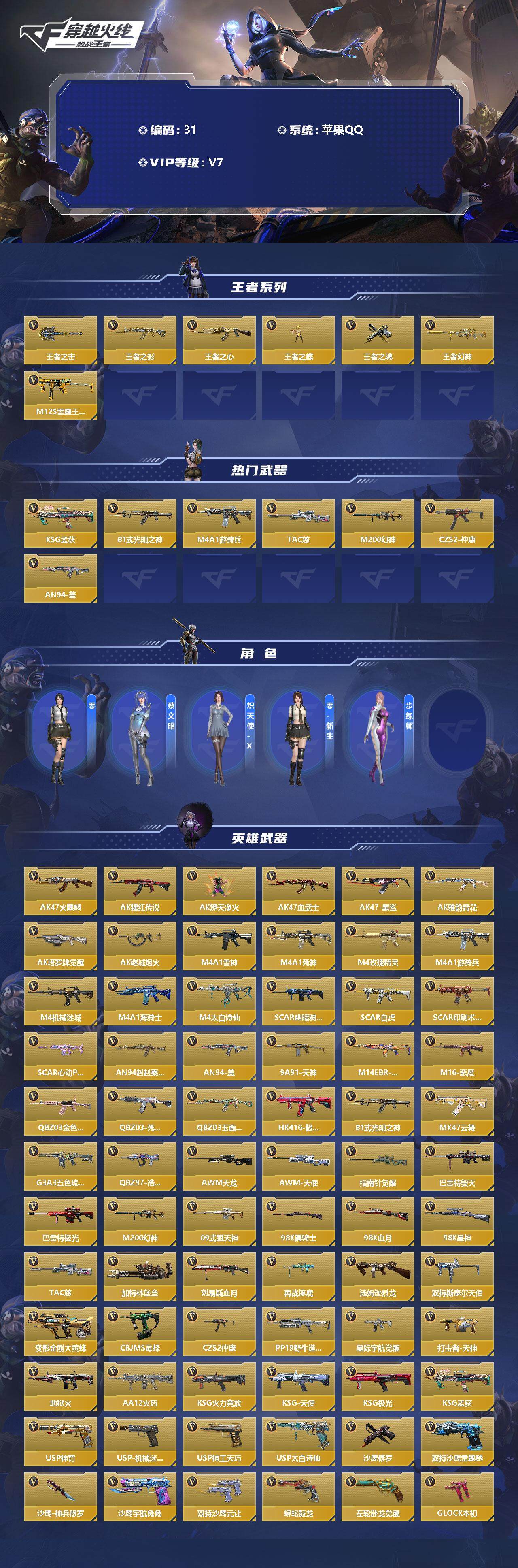 CFMLFY343485枪战王者账号详情图2