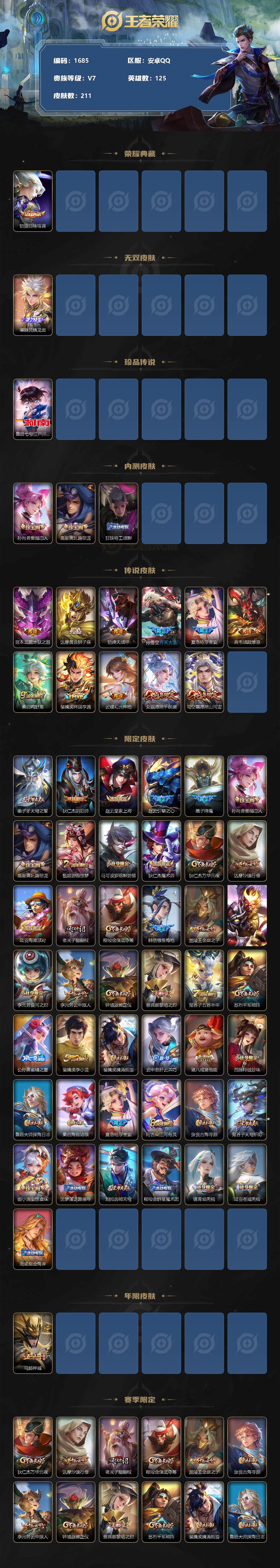 WZCMW3247059王者荣耀账号详情图2