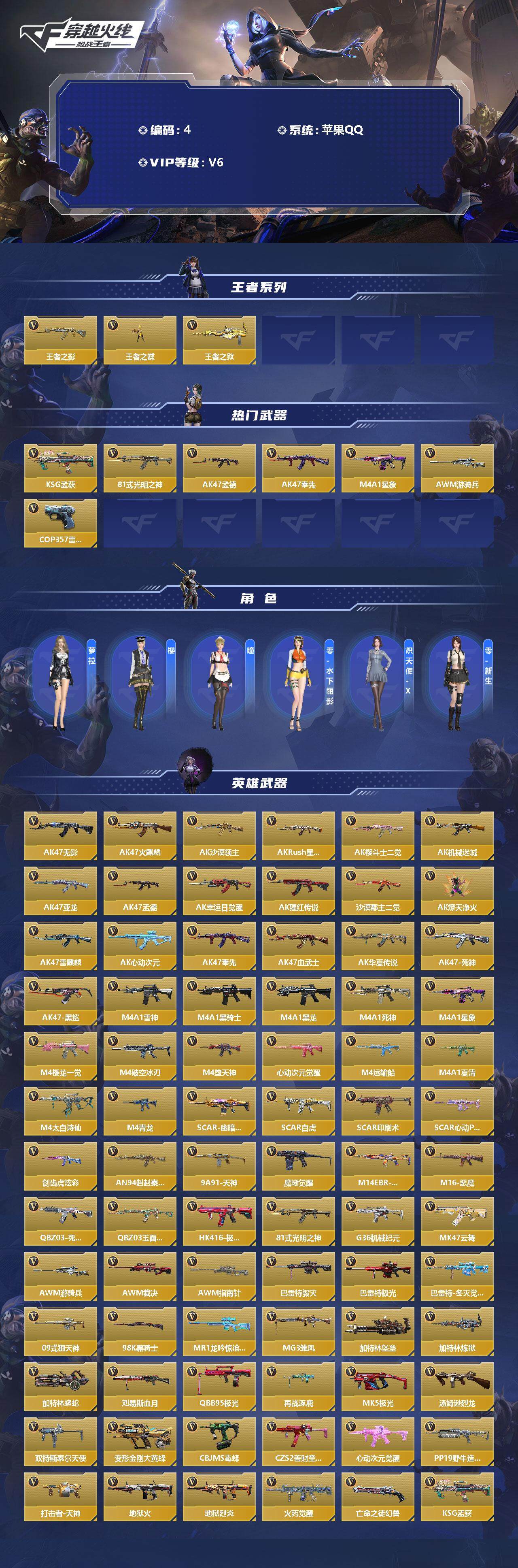 CFMLFY343480枪战王者账号详情图2