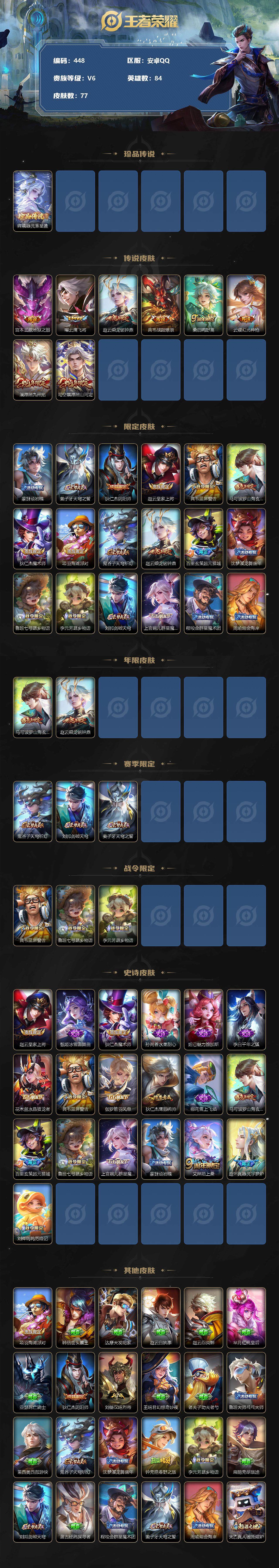 WZLFY3243058王者荣耀账号详情图2