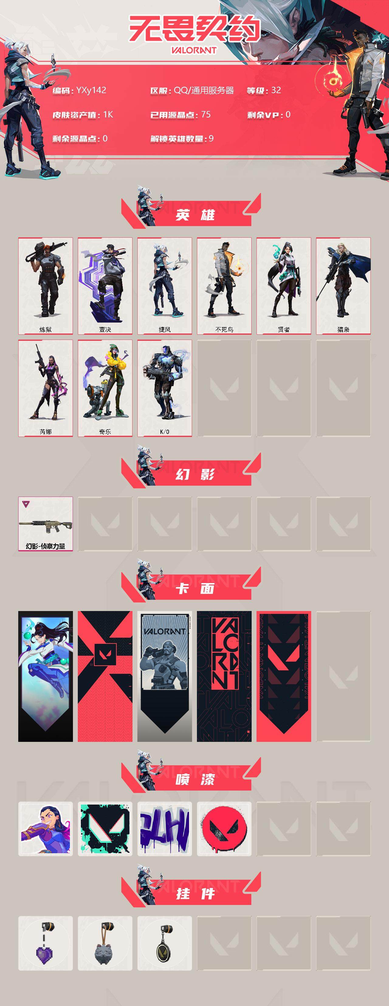 WWQYXS310832无畏契约账号详情图2