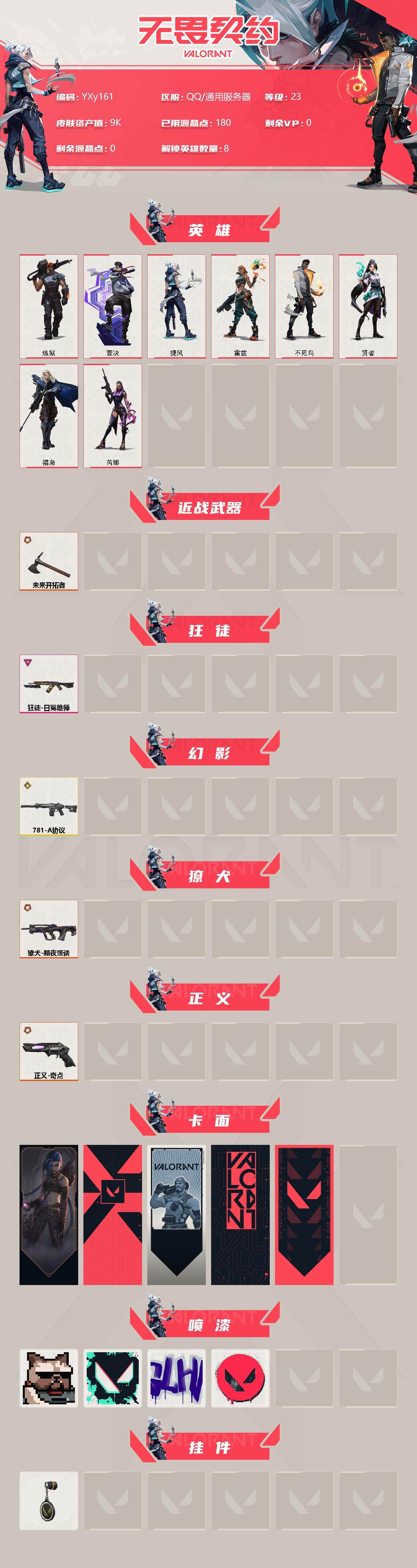 WWQYXS310031无畏契约账号详情图2 WWQYXS310031无畏契约账号详情图2