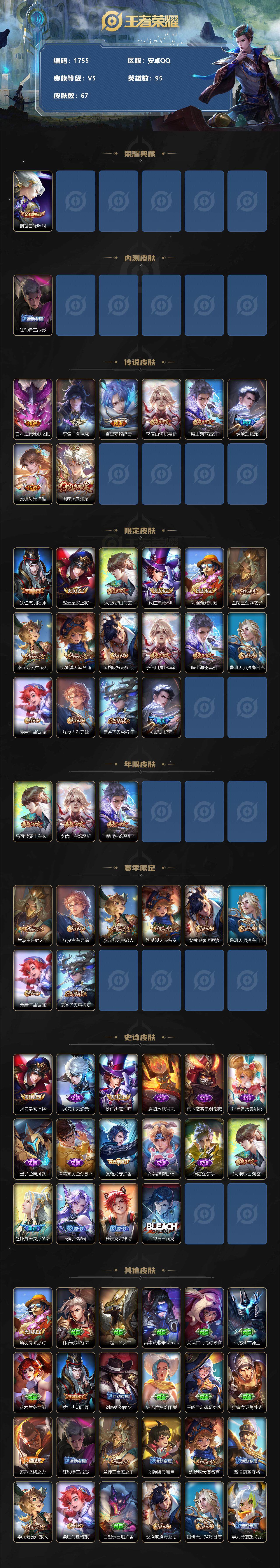 WZCMW3247111王者荣耀账号详情图2