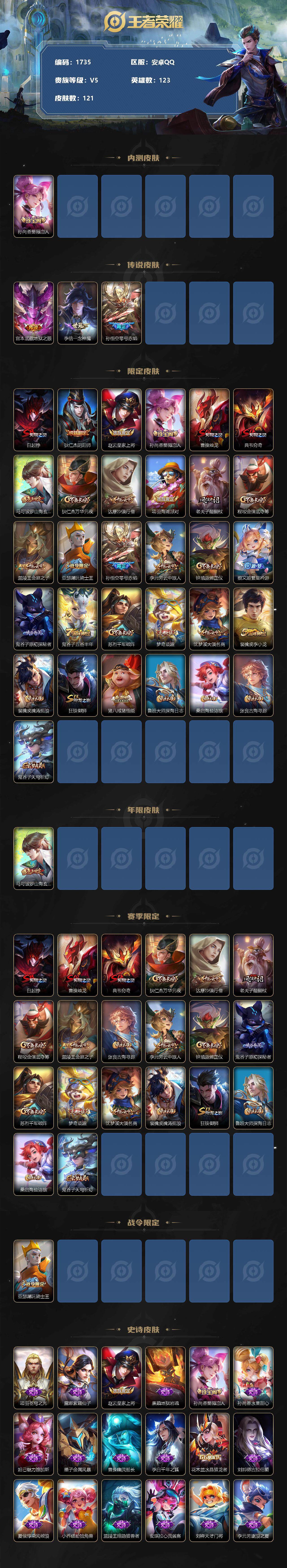 WZCMW3245370王者荣耀账号详情图2