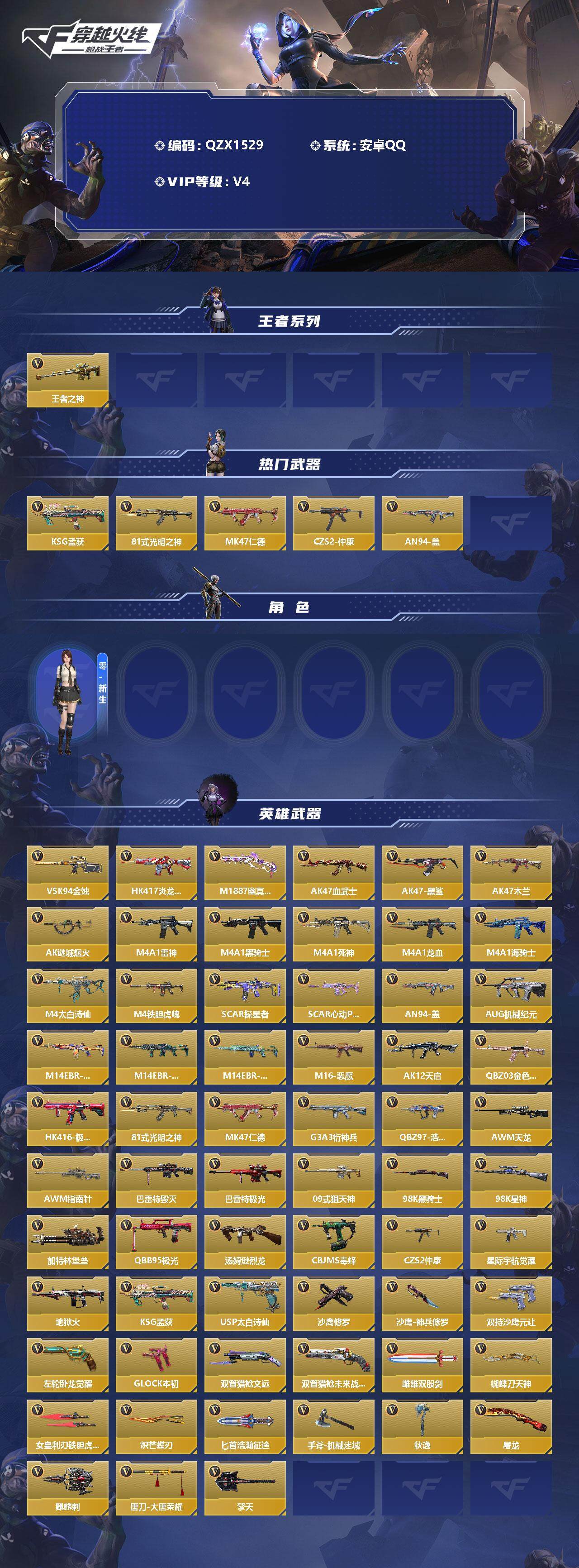 CFMEY343660枪战王者账号详情图2 CFMEY343660枪战王者账号详情图2