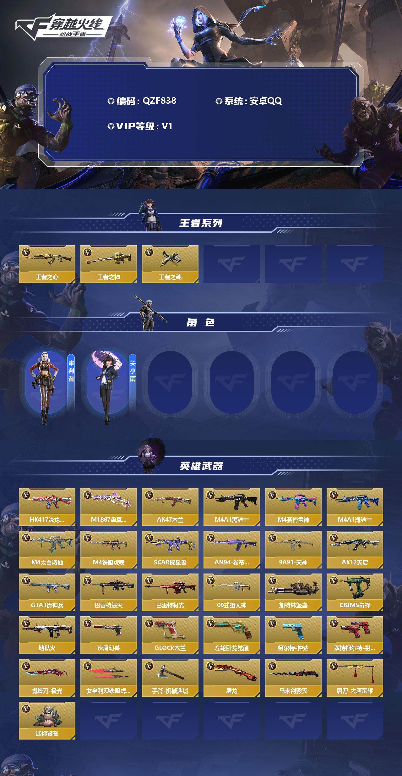 CFMEY344841枪战王者账号详情图2