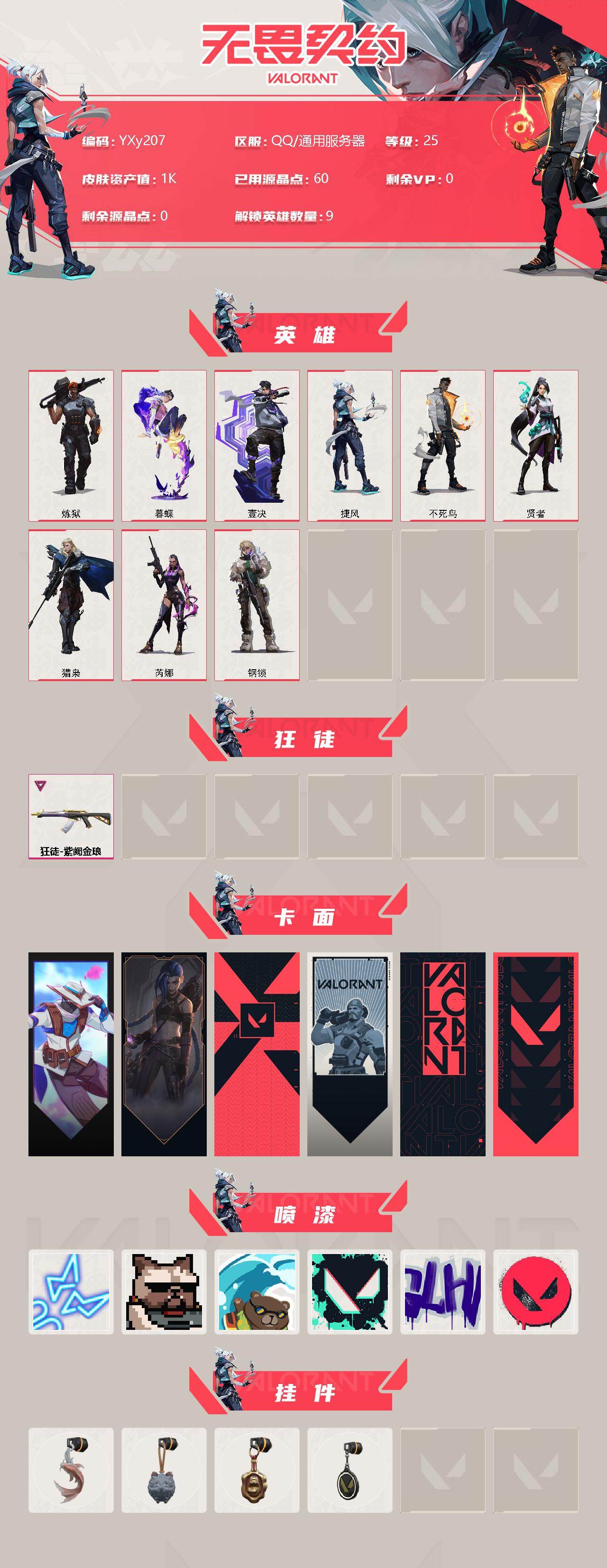 WWQYXS310249无畏契约账号详情图2