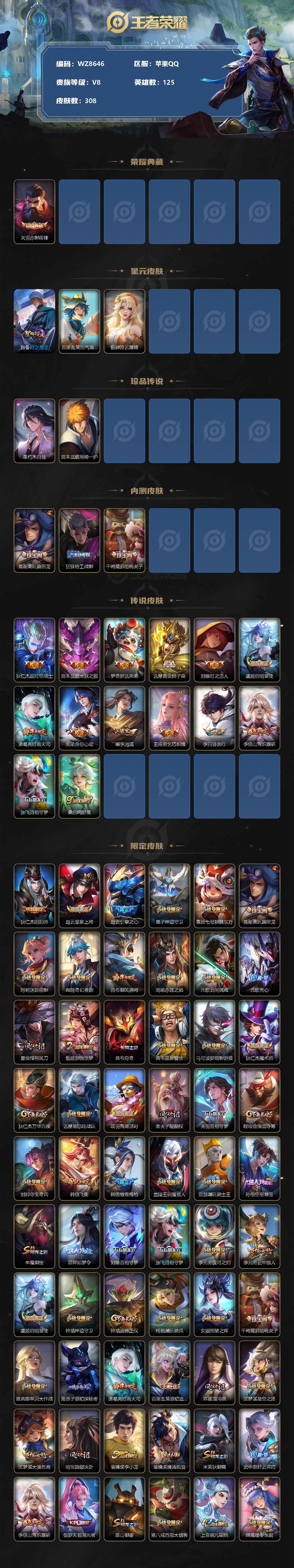 WZ0345667王者荣耀账号详情图7