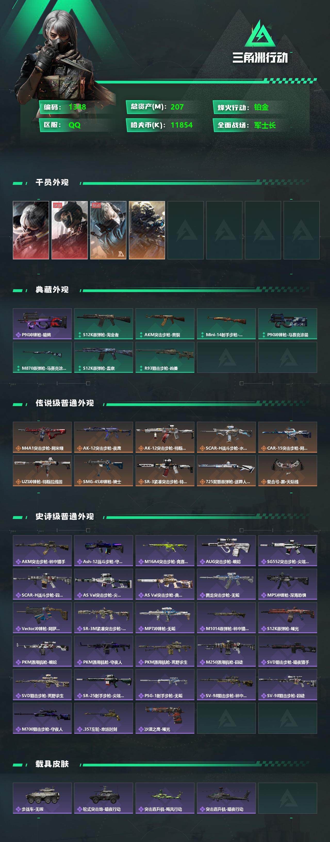 SJZCMW324853三角洲行动账号详情图2