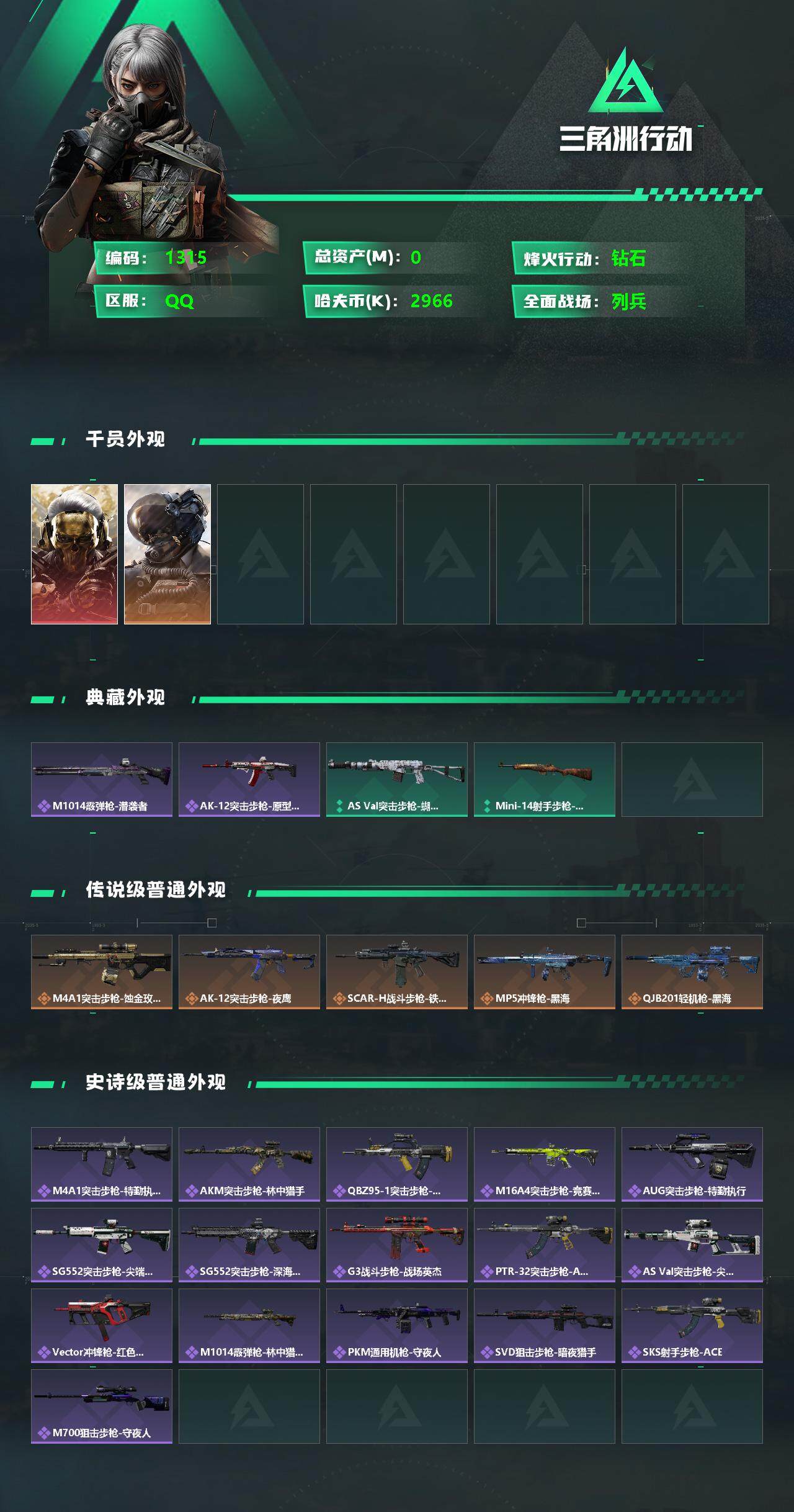 SJZCMW324932三角洲行动账号详情图2