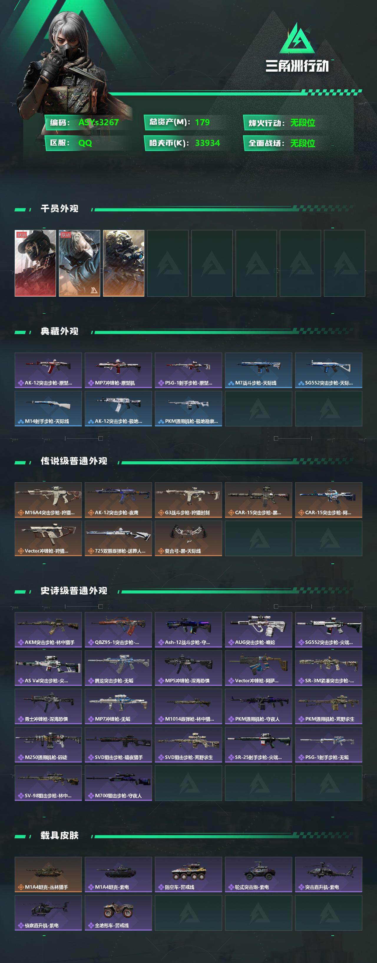 SJZYXS325945三角洲行动账号详情图2 SJZYXS325945三角洲行动账号详情图2