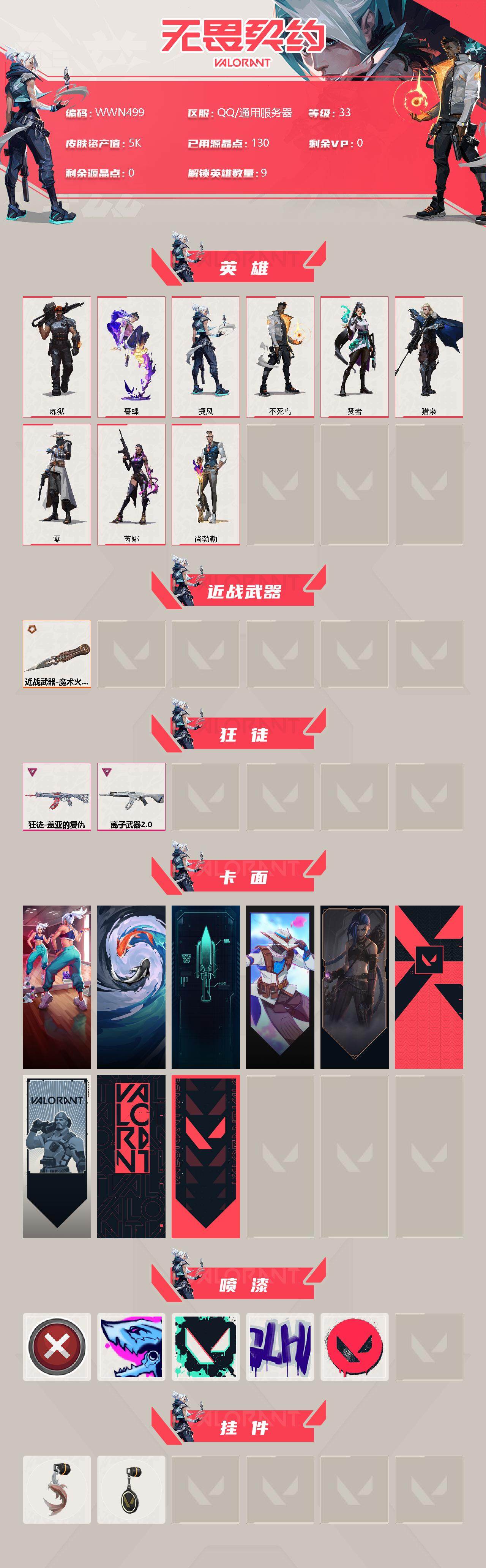 WWQEY310714无畏契约账号详情图2 WWQEY310714无畏契约账号详情图2